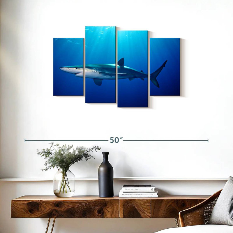 Brampt Blue Shark In Gordon's Bay, 22" H x 36" W