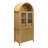 Fluted Tall Arched Pantry Cabinet with Adjustable Shelves-1214607931
