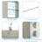 25" Closet System With Hanging Rods & Shelve-796176180
