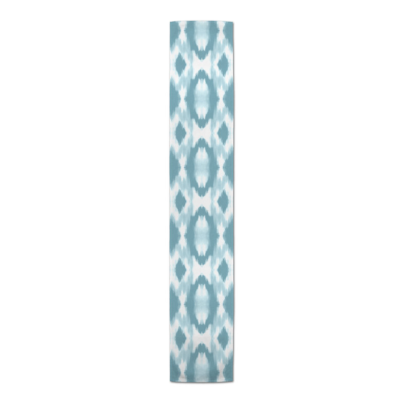 Chemin de table Bleuette, 72 po x 16 po, Bleu clair