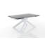 Amalan Extendable Glass Top Metal Base Dining Table-1397332971-1397332970