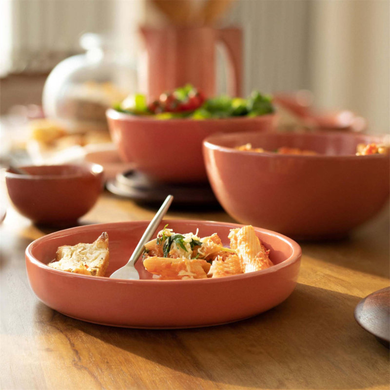 Bol à pâtes en céramique Rustic Reef - Plat élégant et durable pour un repas élégant et de tous les jours