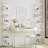7 Tier Wall Shelf Unit,white Lack Wall Shelf,display Floating Shelf With Led Remote Control Light