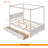 Full Size Canopy Bed With Drawers-1451939885