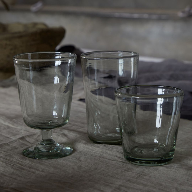 Ensemble de 6 gobelets en verre recyclé, 22,66 oz