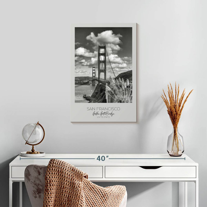 Aime San Francisco, Golden Gate Bridge, H 24 po x l 16 po