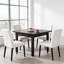 Mid-Sized Square Dining Table With Rustic Brown Finish, Perfect For Compact Spaces And Versatile Use
