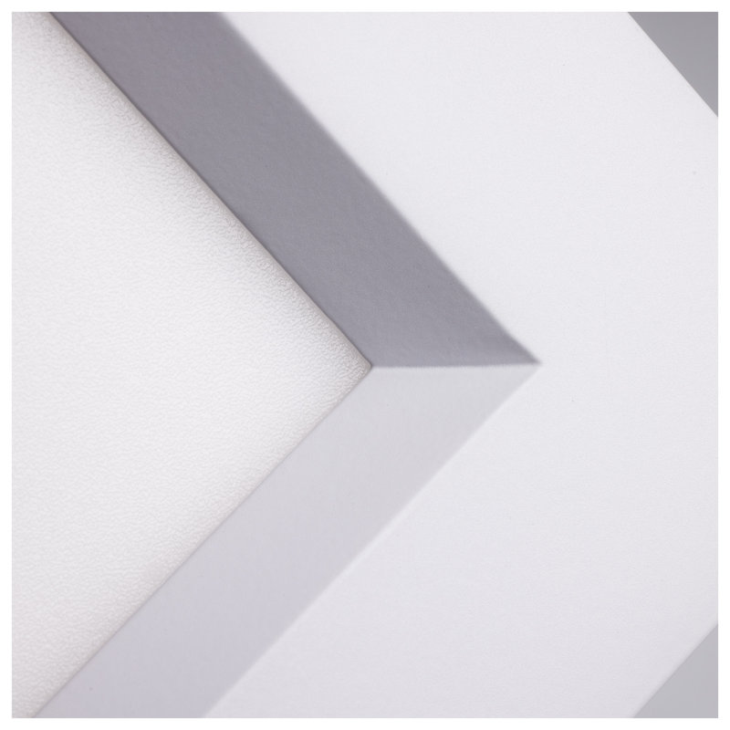 9 Watt LED Direct Wire Downlight Slimfit Smooth Baffle 4 Inch CCT Selectable Square Remote Driver White Finish