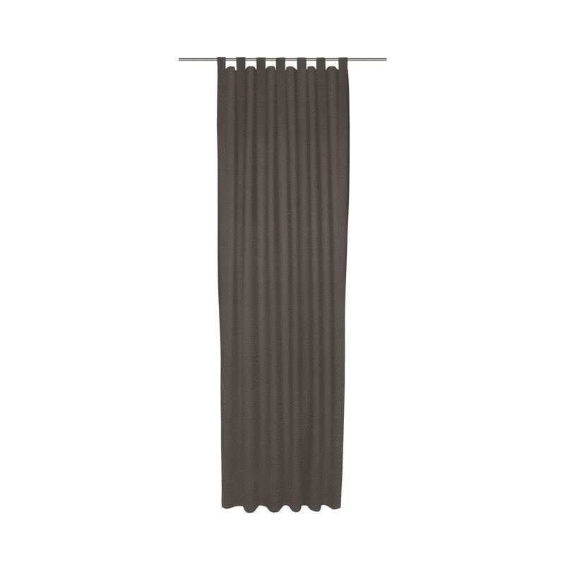 Uni Collection 100% Cotton Room Darkening Curtain Single Panel, Dark brown, 142cm Width x 385cm Drop
