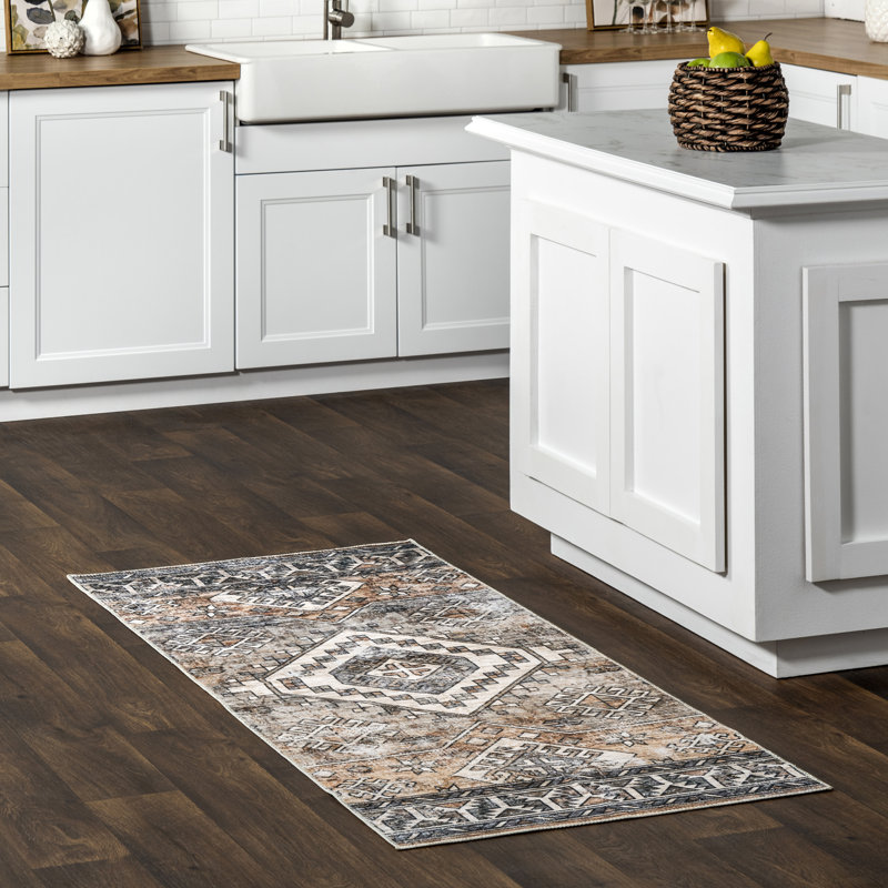 Tapis lavable à la machine Bowie SpinClean, Tapis de couloir 2 pi 6 po x 6 pi