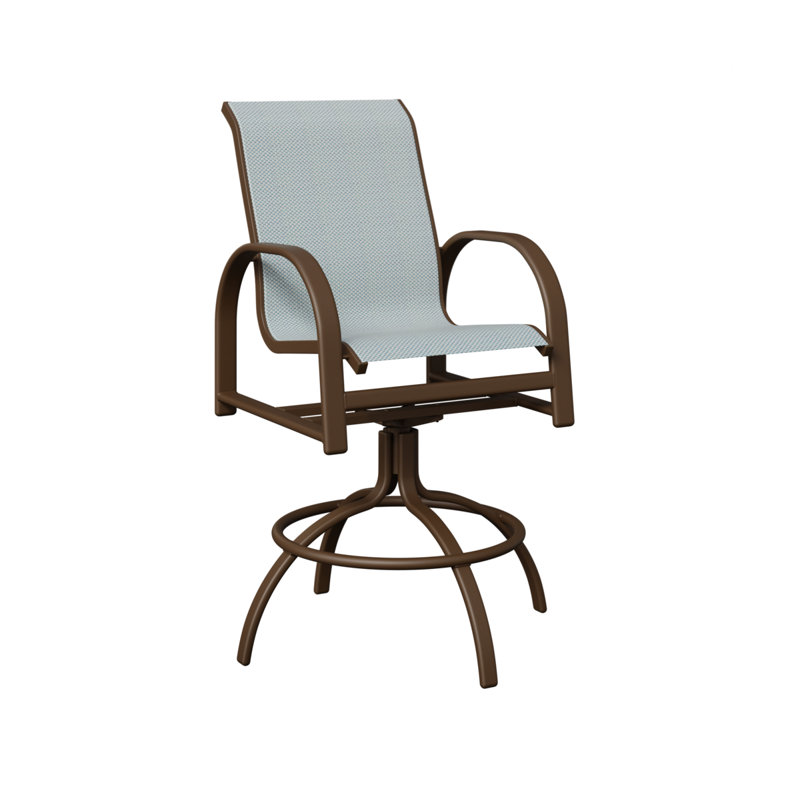 Chaise berçante pivotante Berlin Gardens Murphy Slings, Interlock Calypso, Filon de bois mesquite
