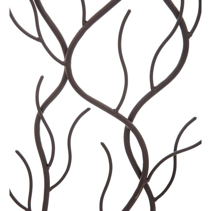 Treillis de jardin abstrait en métal avec piquet à trois branches
