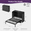 Lit escamotable multifonctionnel Joule Queen Size avec station de charge USB et Type-C, lit mural pliable vertical avec 3 tiroirs, verrouillage de sécurité et dispositif anti-basculement, lit caché gain de place-129041188