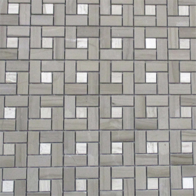 Carreau de mosaïque en marbre 12 po x 12 po