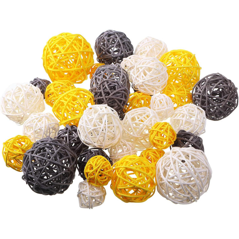 Figurines & Sculptures, Yellow/Grey/White