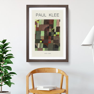 Red and Green Architecture by Paul Klee - Picture Frame Graphic Art