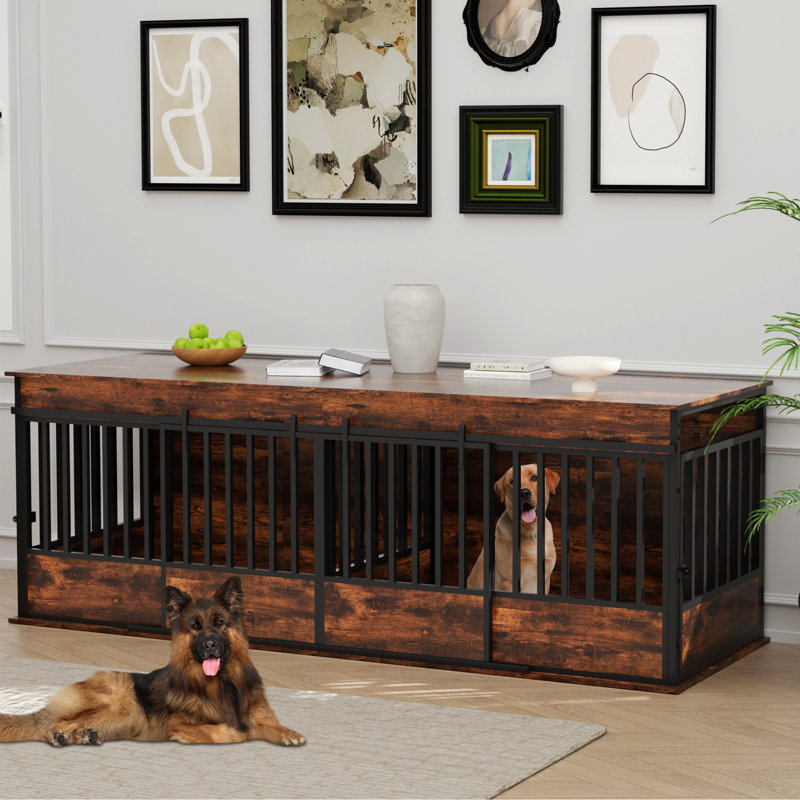 Meuble de rangement pour chien 78,7 po