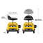Rolling Shop Stool with Wheels, 19.7"-25.6" Adjustable Height, 360° Swivel, 330 lbs Capacity, Garage Work Mechanic Stool with Backrest, Tool Tray Storage, Padded Seat Shop Chair, Black/Yellow