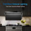 Hotte de cuisine murale Arspura P2 à 14 m / s avec hotte murale IQV