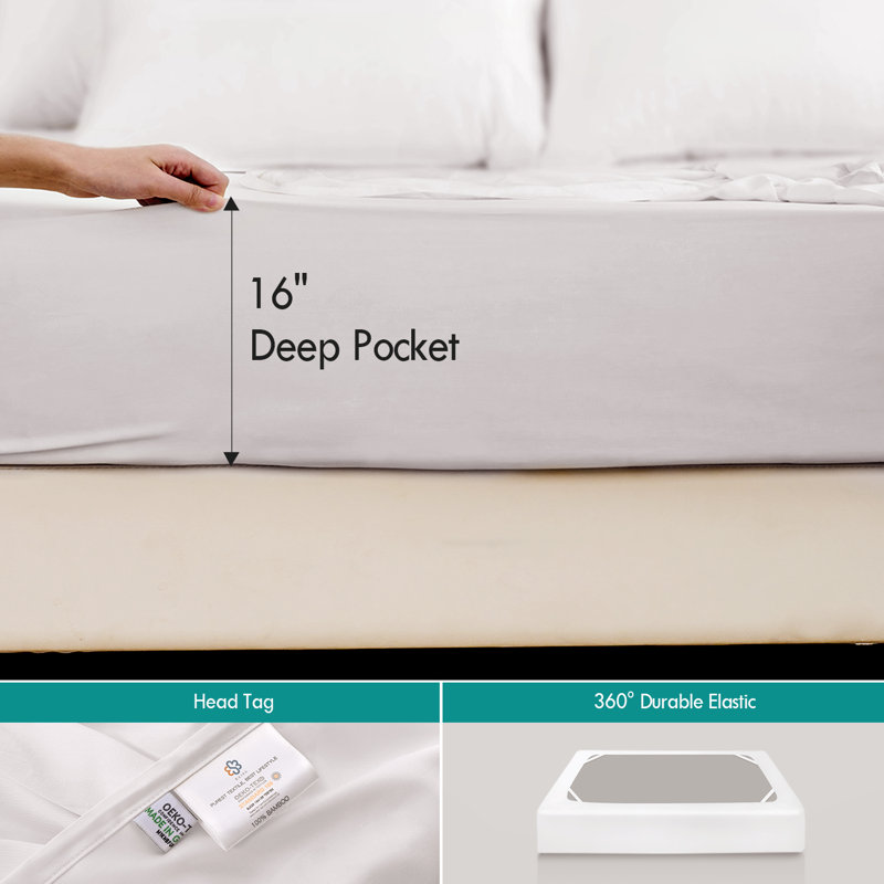 Satin Flatweave Sheet Set, Queen Sheet Set + 1 Fitted Sheet + 4 Pillowcases, White