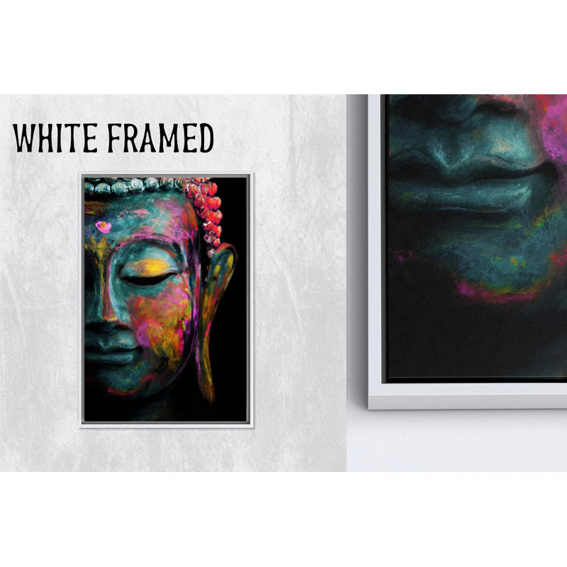 Décoration de chambre de méditation zen: impression sur toile de Bouddha coloré, 1P, 102,4 po H x 47,3 po l