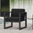 Fashion Outdoor Club Furniture - Aluminum Frame, Dark Gray Water- Pad, 25.8"h X 27.07"d 26.67"w Chair Cushion On Structure,