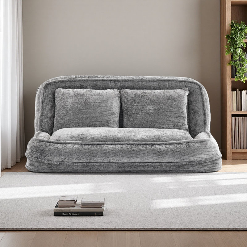 Lit double pour chien humain, canapé paresseux, causeuse, s'adapte à vous et aux animaux de compagnie, très grand canapé de plancher, peut s'asseoir ou s'allonger, position réglable 2 en 1,5, coussin gonflable, 2 sièges, chenille