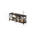 Thalassa 59'' W Industrial TV Stand for TVs up to 65'' with 4 Open Storage Compartments and Soundbar Shelf-762674509