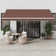 Dakota Fields Polyester Cover Motorised Retractable Patio Awning