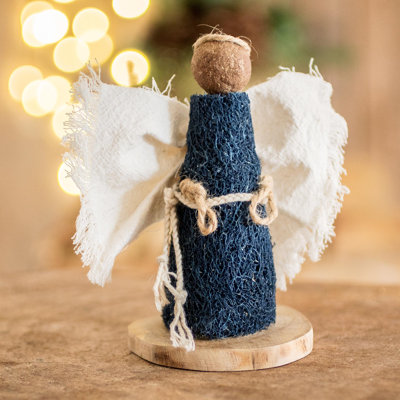 Trinx Handmade Night Angel Natural Fiber Statuette