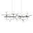 Nebula 11 - Light Dimmable LED Kitchen Island Linear Chandelier-49990621