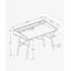 Bureau d'ordinateur, bureau personnel, ordinateur portable, tablettes de rangement, l 48 po, travail, stratifié blanc, métal blanc, contemporain, moderne-1813566042