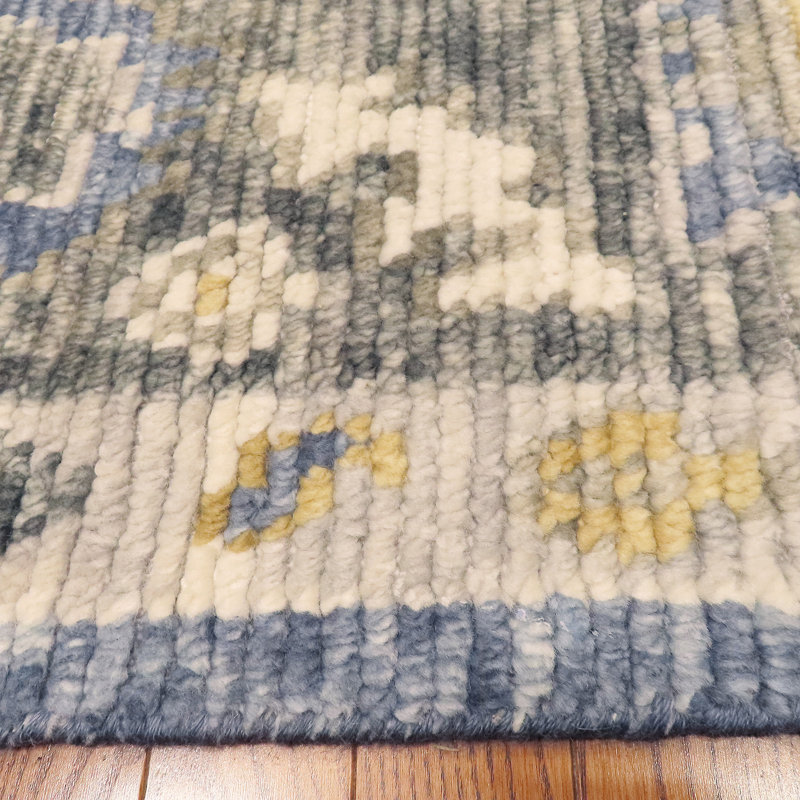 Cascade Hand Knotted Wool Indoor Rug, Rectangle 9' x 12'