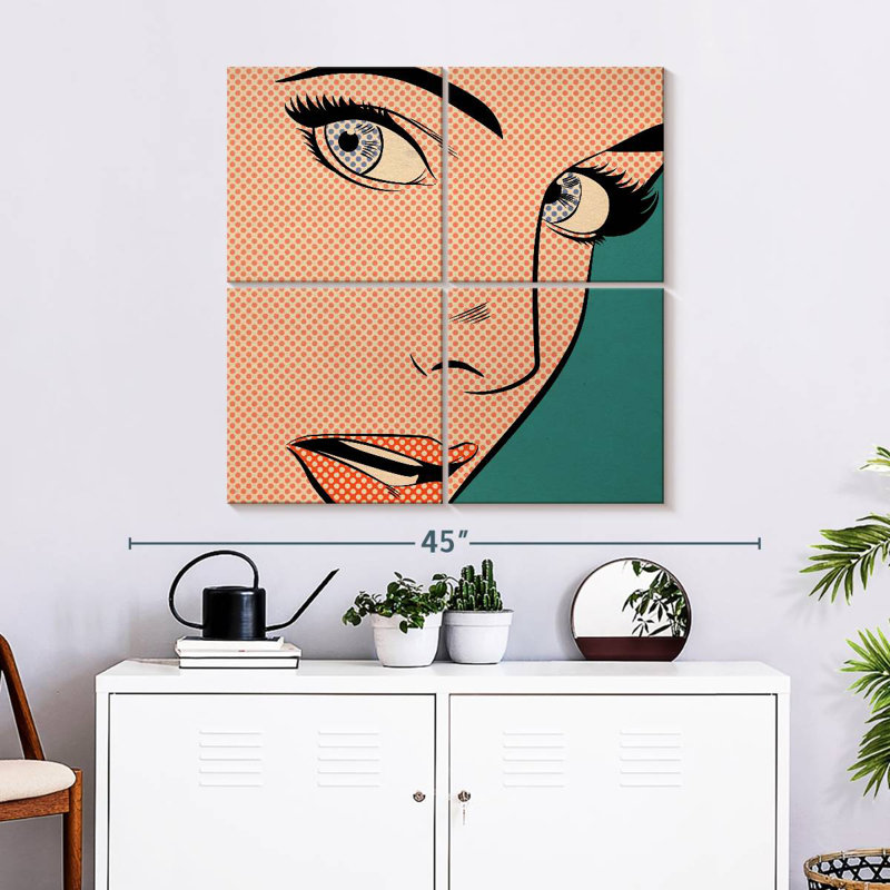 Leisha Popart, femme, H 32 po x l 32 po