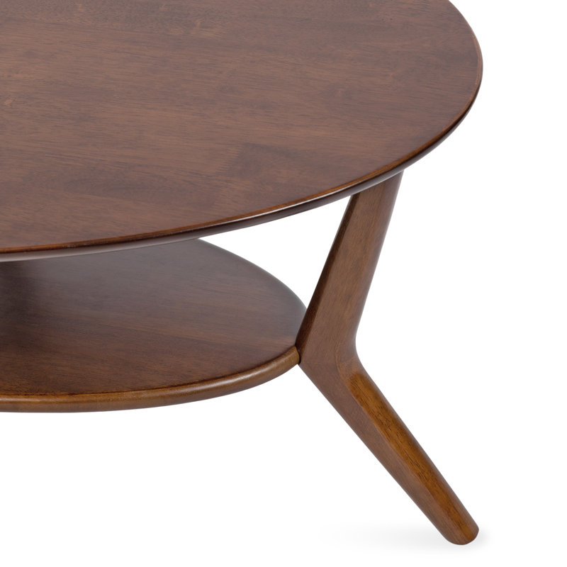 Table basse ovale pour le salon, Noyer