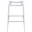 Ensemble de tabouret de bar contemporain sans dossier avec accents chromés