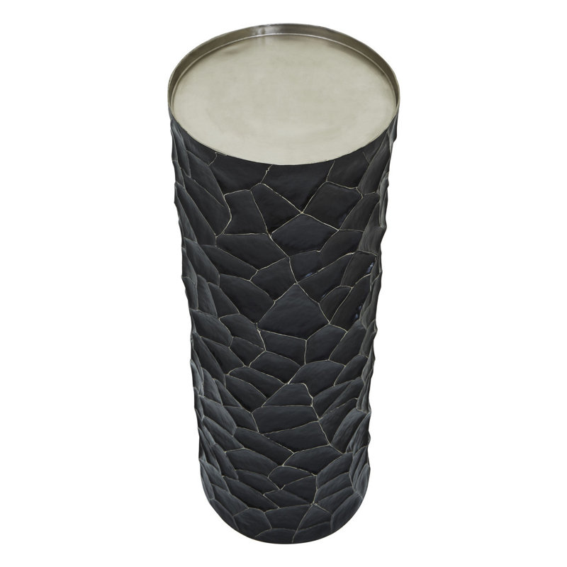 Anyelo Stainless Steel Table Vase, 112cm H x 28cm W x 28cm D, Black/White