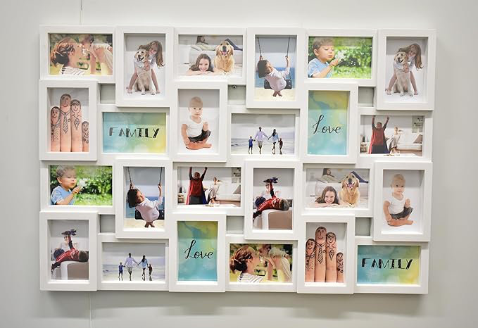 Grey Picture Frame, White