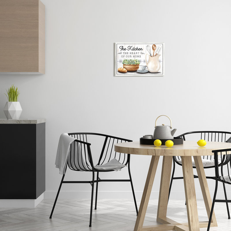«Bb-004-Wood Kitchen Heart Of Home On MDF» par Elizabeth Tyndall, H 10 po x l 15 po x P 0,5 po