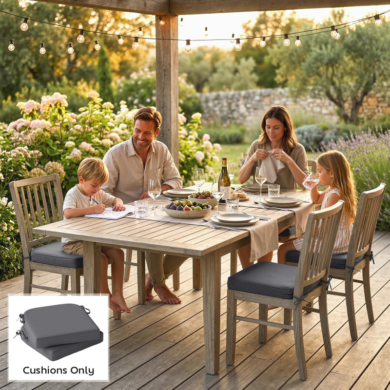 Indoor / Outdoor Square Floor Pillow Insert, Grey