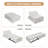 4-in-1 Convertible Sofa Bed Transforms into a Chair Bed and Multi - Function Folding Ottoman Bed.