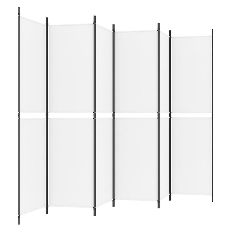 Cloison pliante Rikkea, Blanc, 6, H 78,7 po x l 118,1 po