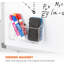 Porte-marqueur magnétique effaçable à sec pour tableau blanc et réfrigérateur, porte-stylo antidérapant en acrylique pour salle de classe, aimant pour réfrigérateur, accessoires d'organisation de casier, fournitures scolaires et pour enseignants (transparent)