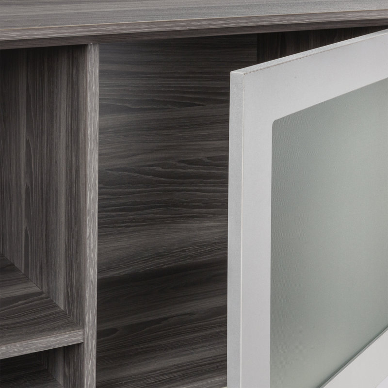 Medina Series 18.5 Desk Hutch, Gray Steel, 18.5"H x 63"W x 15"D