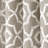 Ralon Polyester / Linen Light-Filtering Geometric Print Curtain Panel with Grommet Top-406228340-406228342