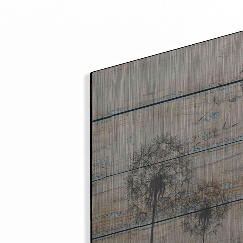Art mural en métal «Tanpopo» Lark Manor ™, H 12 po x l 16 po