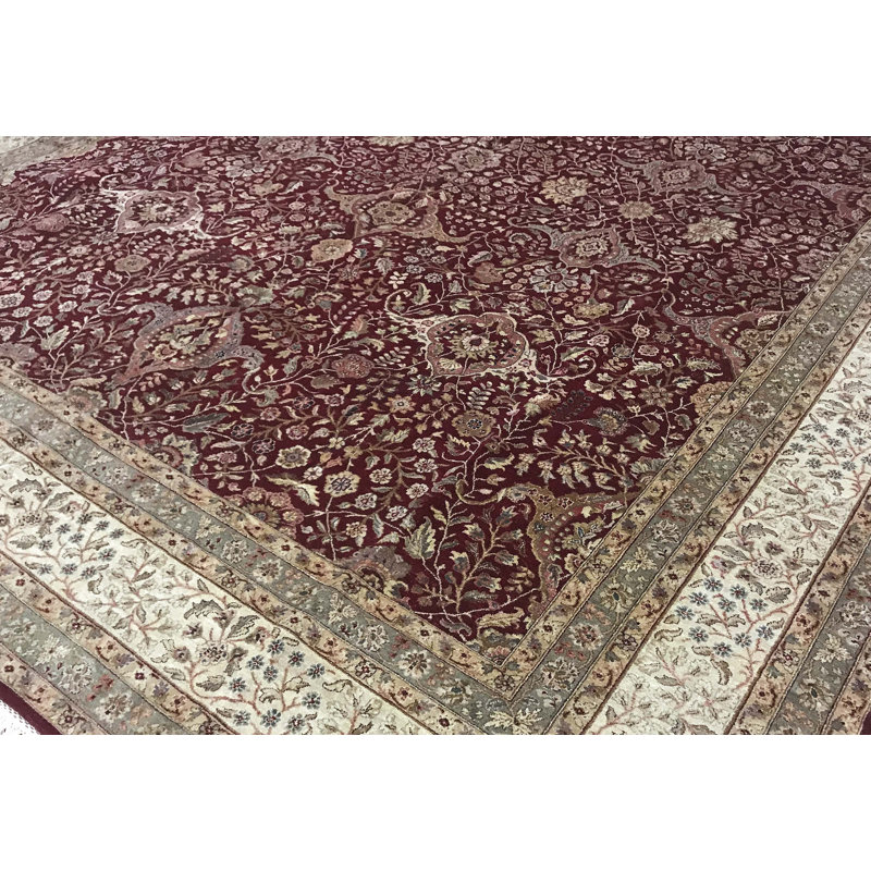 India One-of-a-Kind Rectangle 12'3" X 14'10" Hand Knotted Area Rug