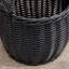 Panier rond en résine tressée avec poignées pour ranger vêtements, serviettes, jouets, magazines et décoration intérieure