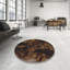 Tapis brun/noir à motifs-1991763993