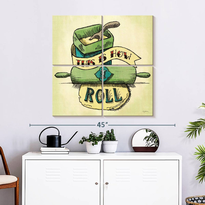 Tergel rétro boulangerie verte II, H 32 po x l 32 po